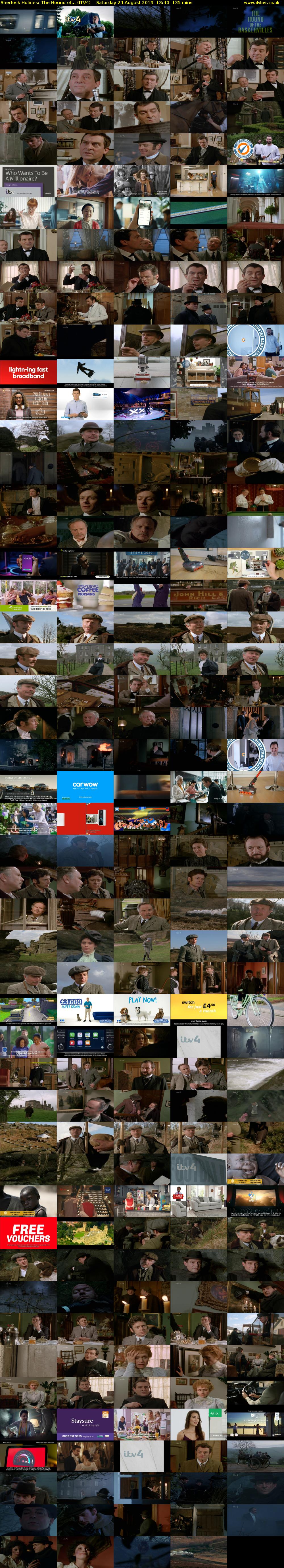 Sherlock Holmes: The Hound of... (ITV4) Saturday 24 August 2019 13:40 - 15:55