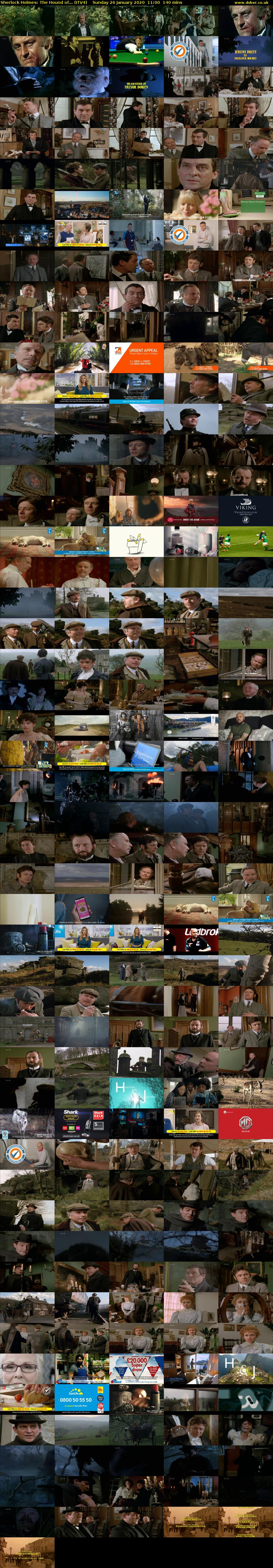 Sherlock Holmes: The Hound of... (ITV4) Sunday 26 January 2020 11:00 - 13:20