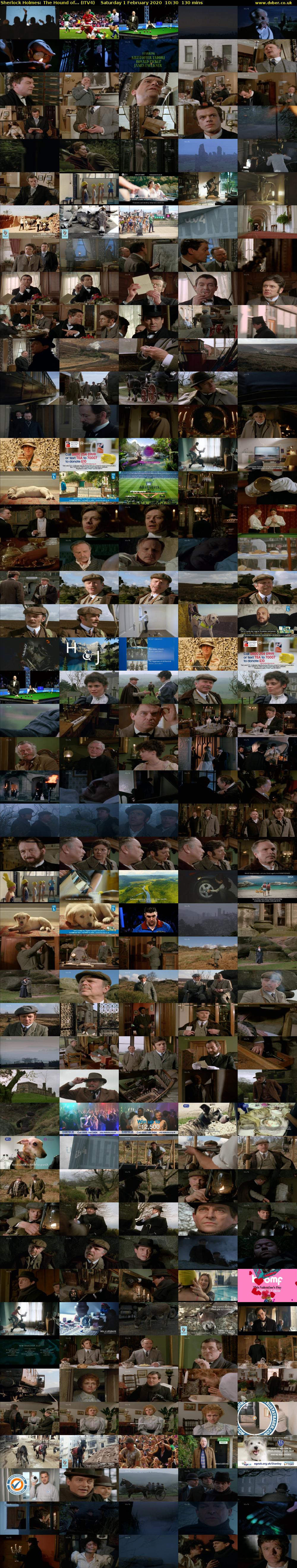 Sherlock Holmes: The Hound of... (ITV4) Saturday 1 February 2020 10:30 - 12:40