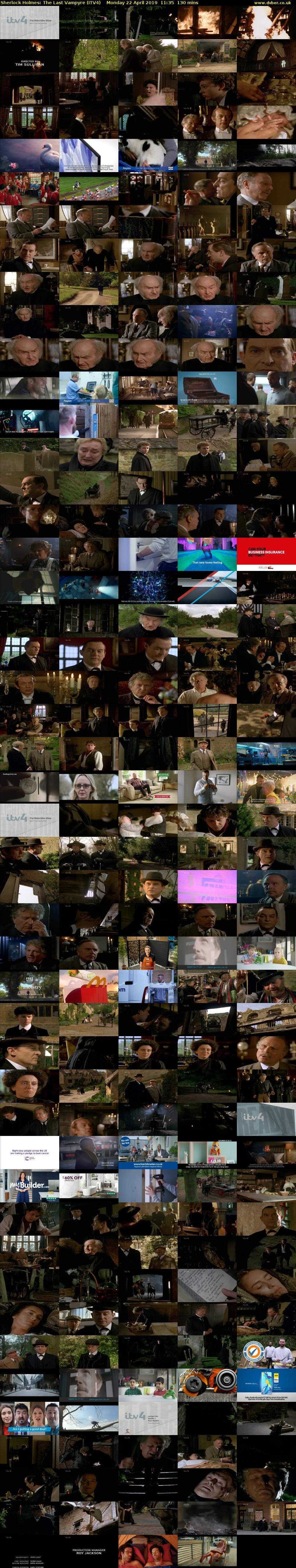 Sherlock Holmes: The Last Vampyre (ITV4) Monday 22 April 2019 11:35 - 13:45