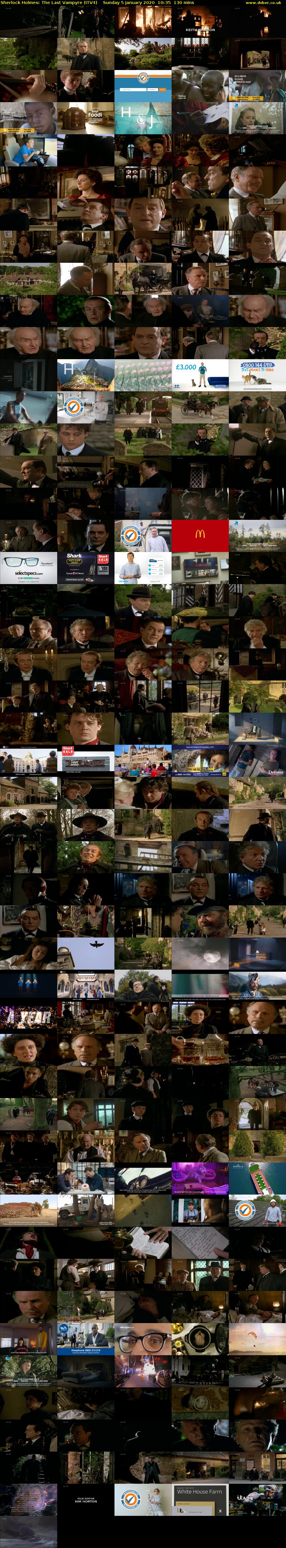 Sherlock Holmes: The Last Vampyre (ITV4) Sunday 5 January 2020 10:35 - 12:45
