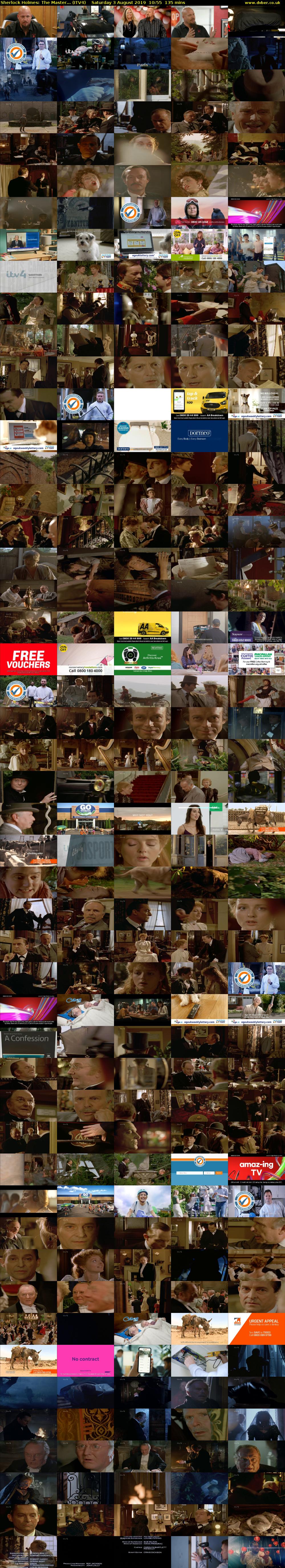 Sherlock Holmes: The Master... (ITV4) Saturday 3 August 2019 10:55 - 13:10