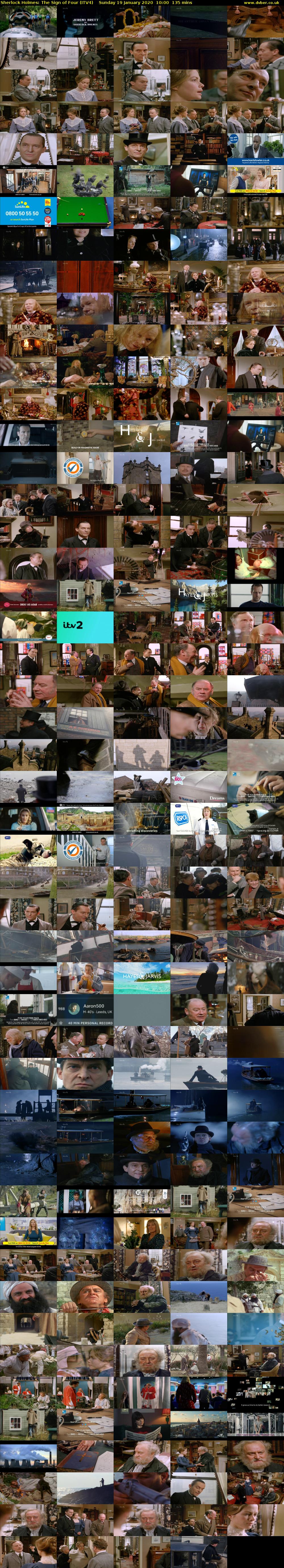 Sherlock Holmes: The Sign of Four (ITV4) Sunday 19 January 2020 10:00 - 12:15