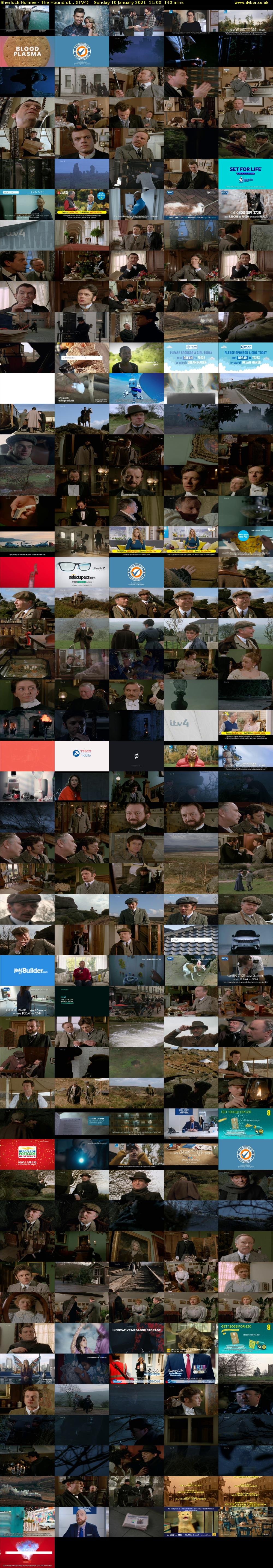 Sherlock Holmes - The Hound of... (ITV4) Sunday 10 January 2021 11:00 - 13:20