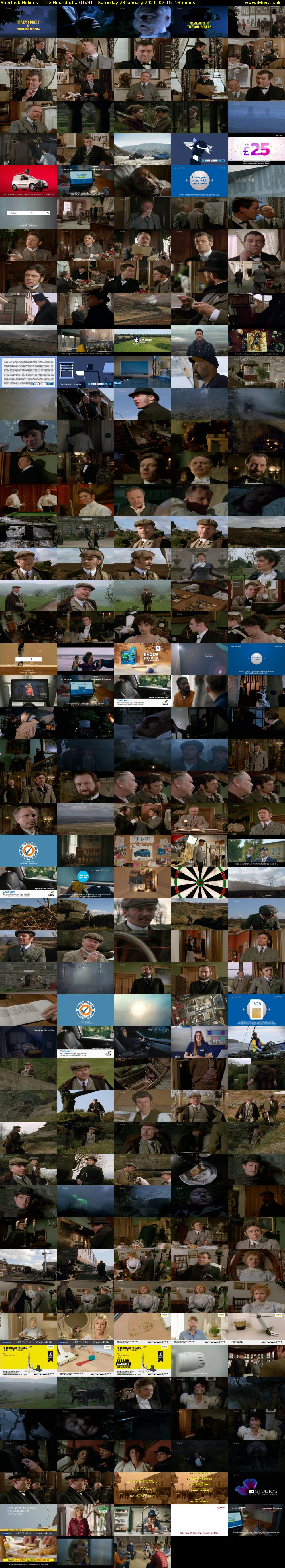 Sherlock Holmes - The Hound of... (ITV4) Saturday 23 January 2021 07:15 - 09:30