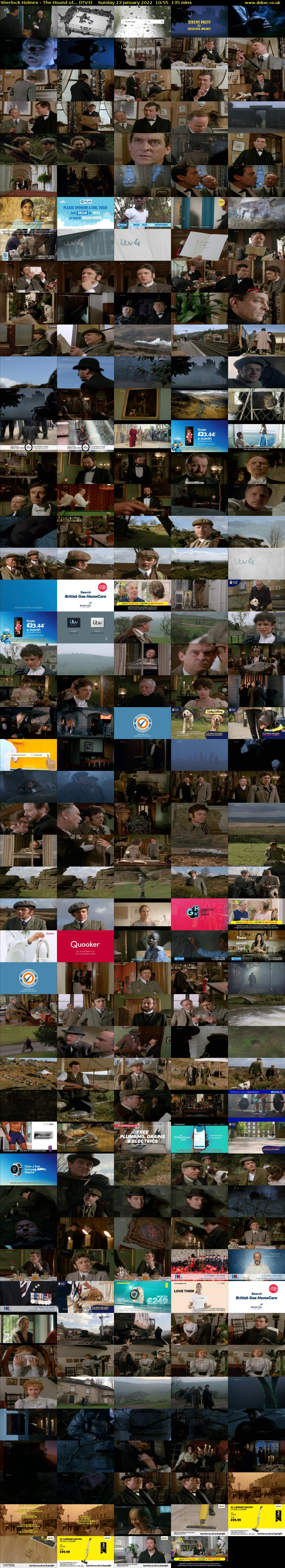 Sherlock Holmes - The Hound of... (ITV4) Sunday 23 January 2022 10:55 - 13:10