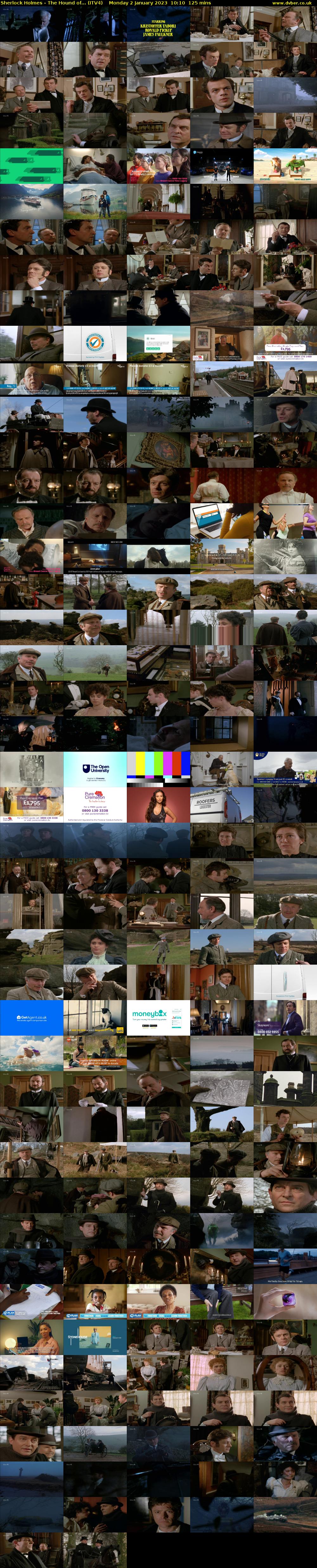 Sherlock Holmes - The Hound of... (ITV4) Monday 2 January 2023 10:10 - 12:15