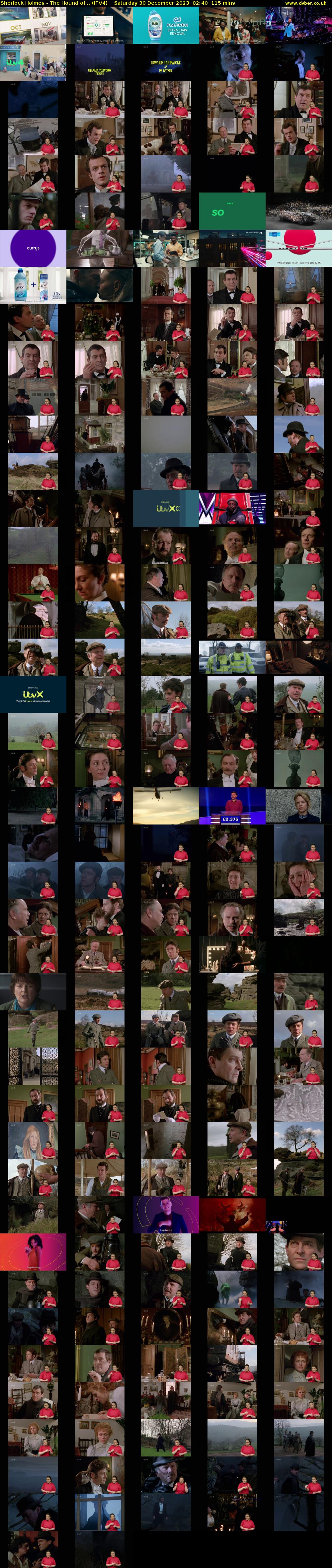 Sherlock Holmes - The Hound of... (ITV4) Saturday 30 December 2023 02:40 - 04:35