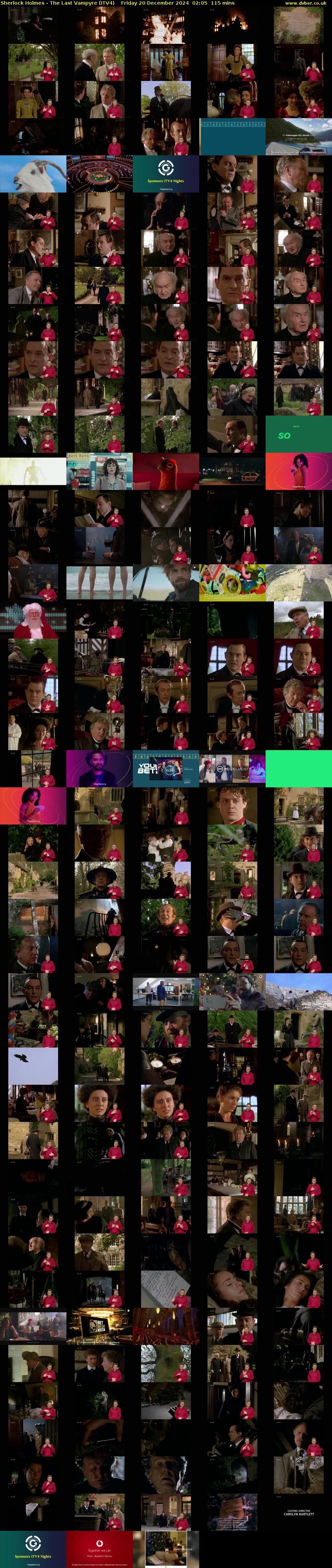 Sherlock Holmes - The Last Vampyre (ITV4) Friday 20 December 2024 02:05 - 04:00