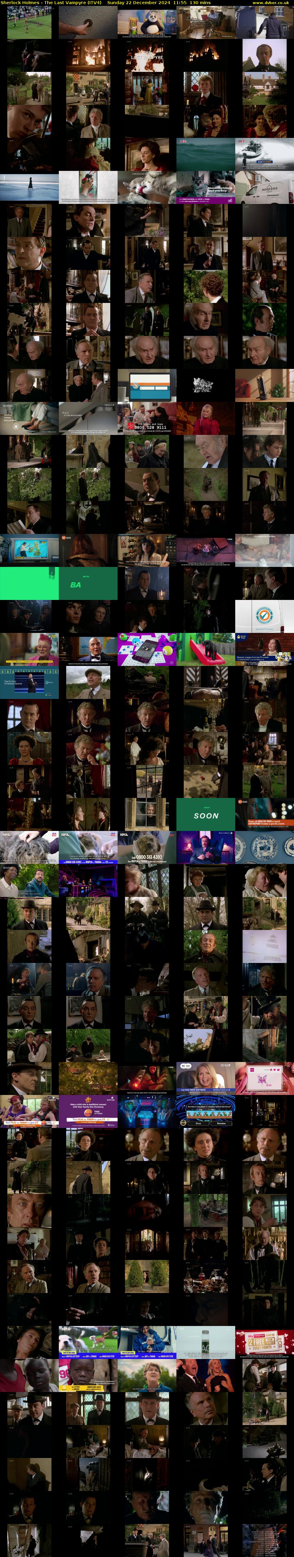 Sherlock Holmes - The Last Vampyre (ITV4) Sunday 22 December 2024 11:55 - 14:05