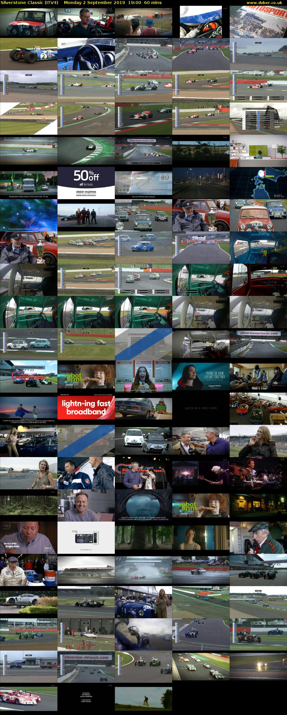 Silverstone Classic (ITV4) Monday 2 September 2019 19:00 - 20:00