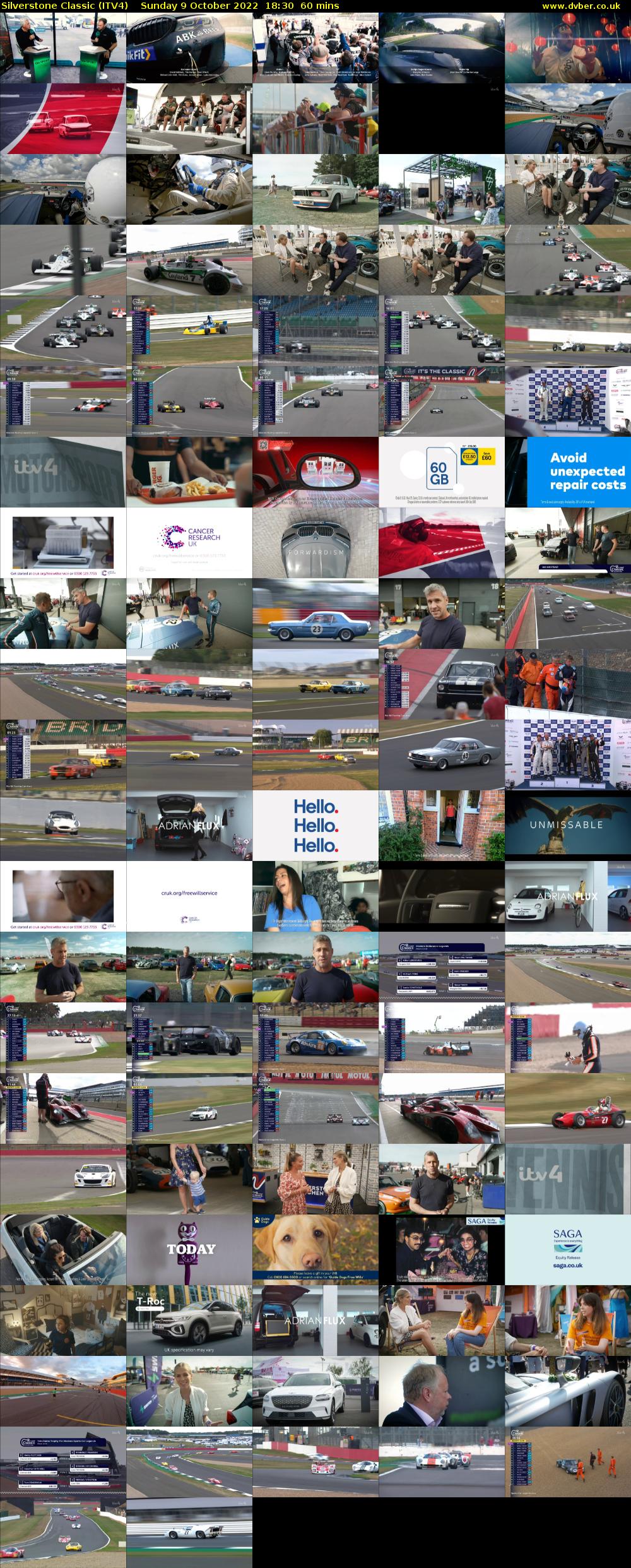 Silverstone Classic (ITV4) Sunday 9 October 2022 18:30 - 19:30