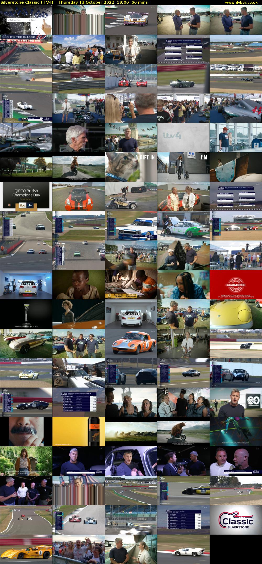 Silverstone Classic (ITV4) Thursday 13 October 2022 19:00 - 20:00