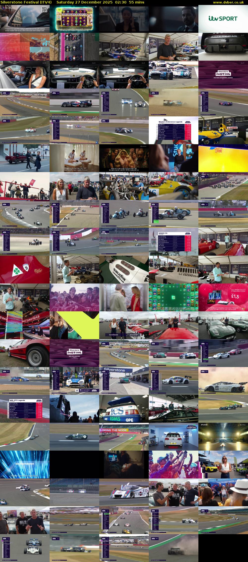 Silverstone Festival (ITV4) Saturday 27 December 2025 02:30 - 03:25