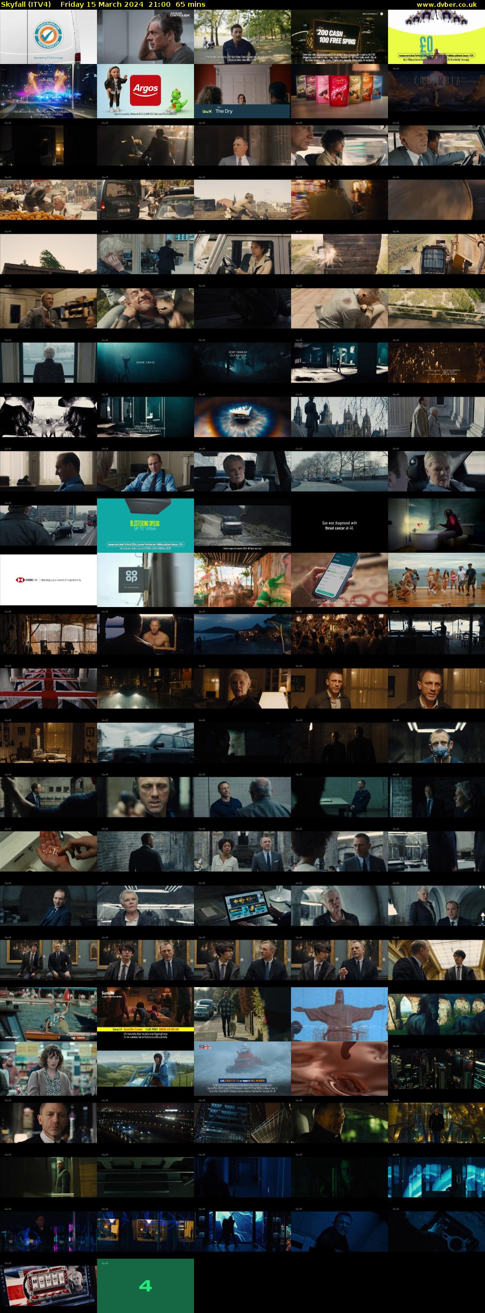 Skyfall (ITV4) Friday 15 March 2024 21:00 - 22:05