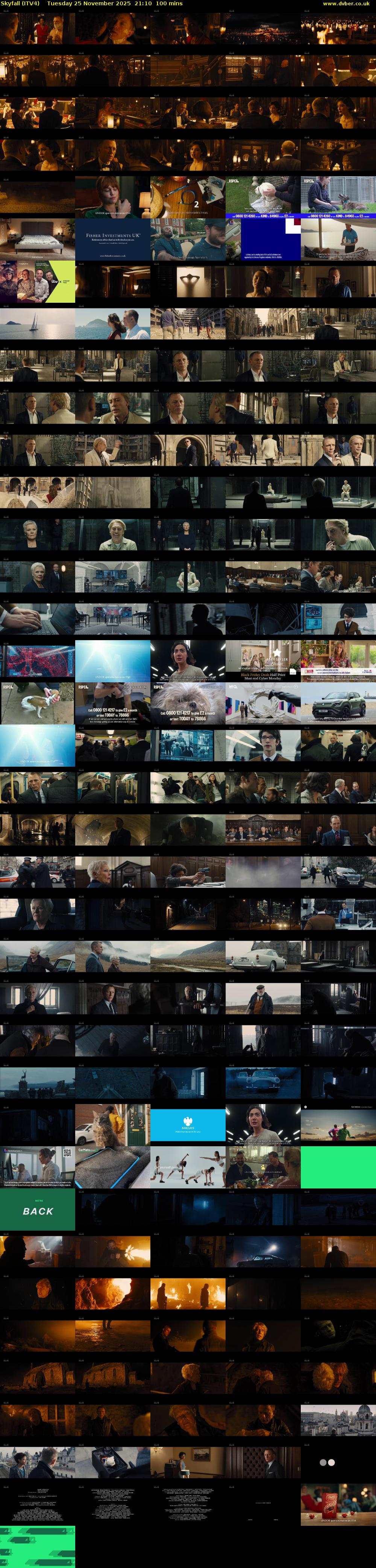 Skyfall (ITV4) Tuesday 25 November 2025 21:10 - 22:50