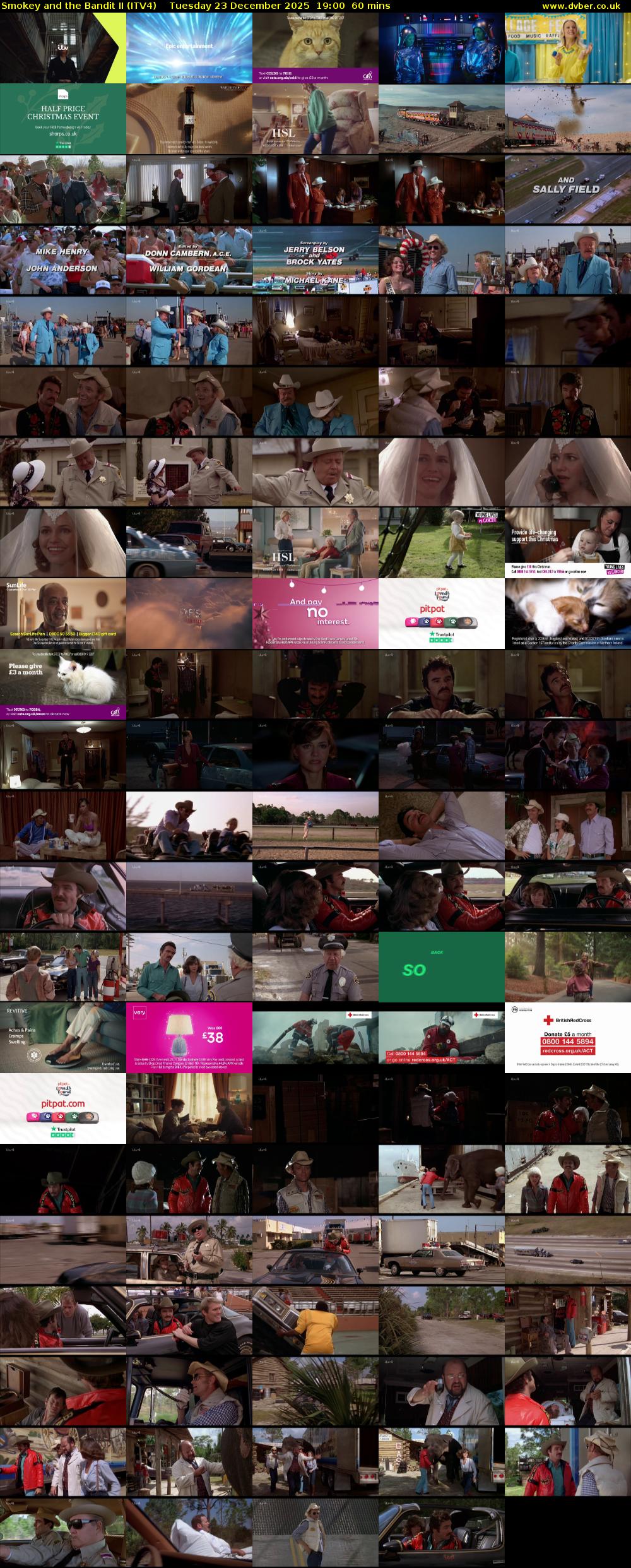 Smokey and the Bandit II (ITV4) Tuesday 23 December 2025 19:00 - 20:00