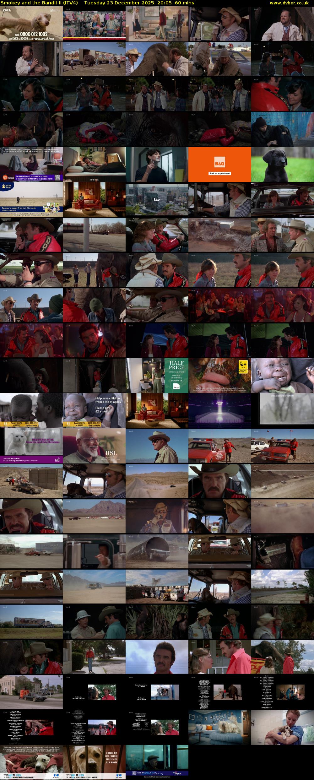 Smokey and the Bandit II (ITV4) Tuesday 23 December 2025 20:05 - 21:05