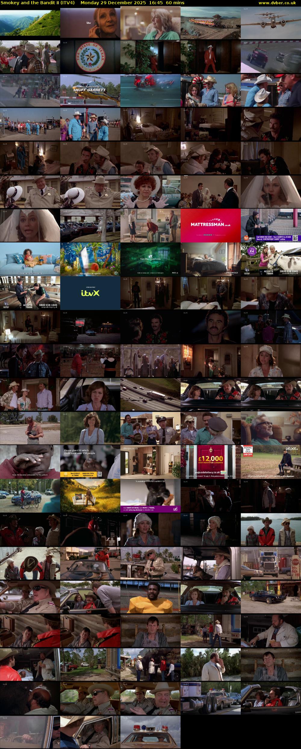 Smokey and the Bandit II (ITV4) Monday 29 December 2025 16:45 - 17:45