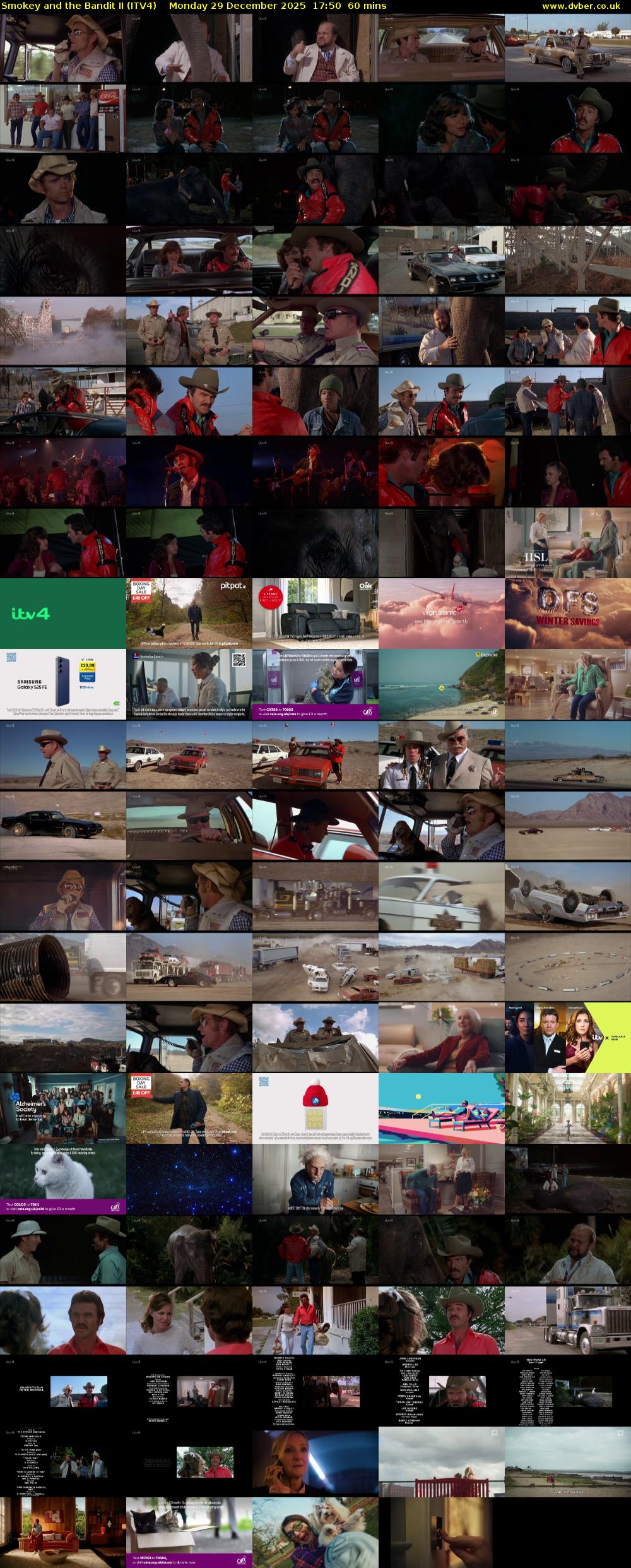 Smokey and the Bandit II (ITV4) Monday 29 December 2025 17:50 - 18:50