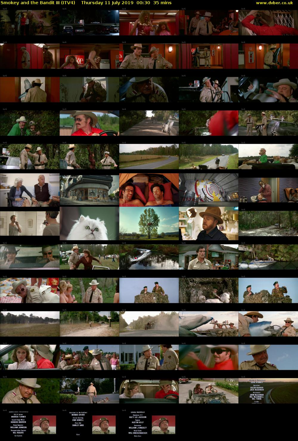 Smokey and the Bandit III (ITV4) Thursday 11 July 2019 00:30 - 01:05