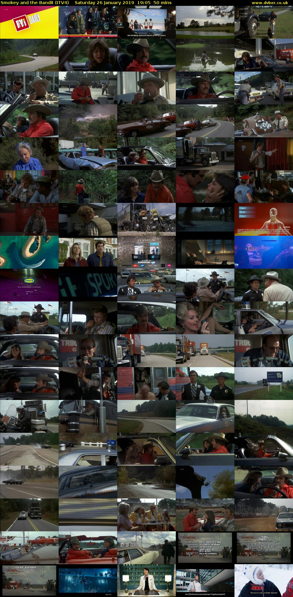 Smokey and the Bandit (ITV4) Saturday 26 January 2019 19:05 - 19:55