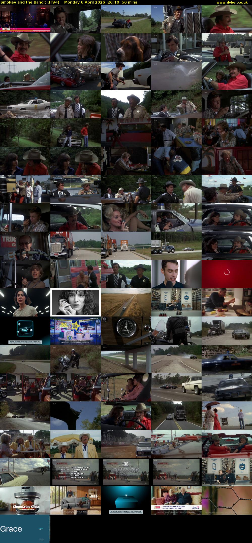 Smokey and the Bandit (ITV4) Monday 6 April 2026 20:10 - 21:00