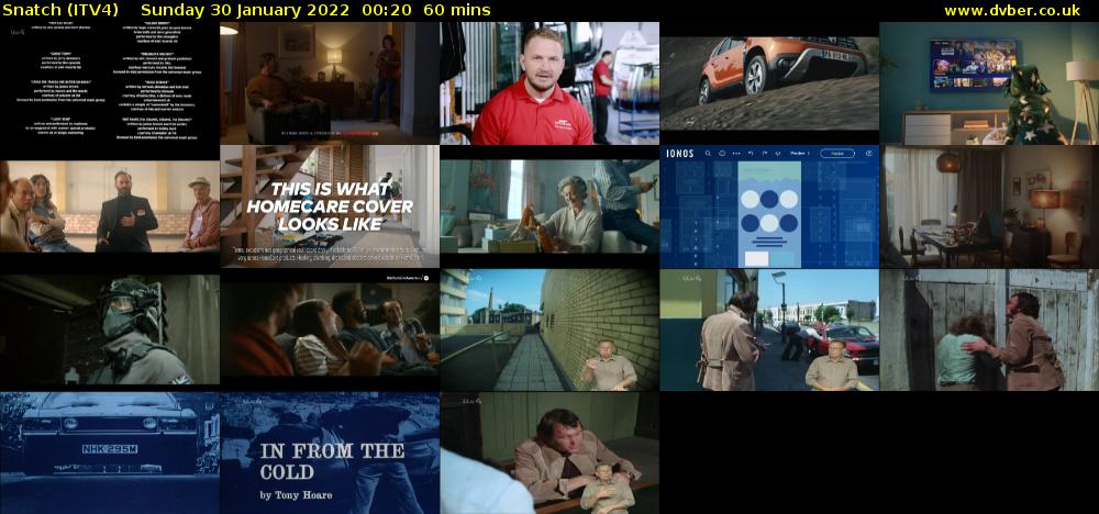 Snatch (ITV4) Sunday 30 January 2022 00:20 - 01:20