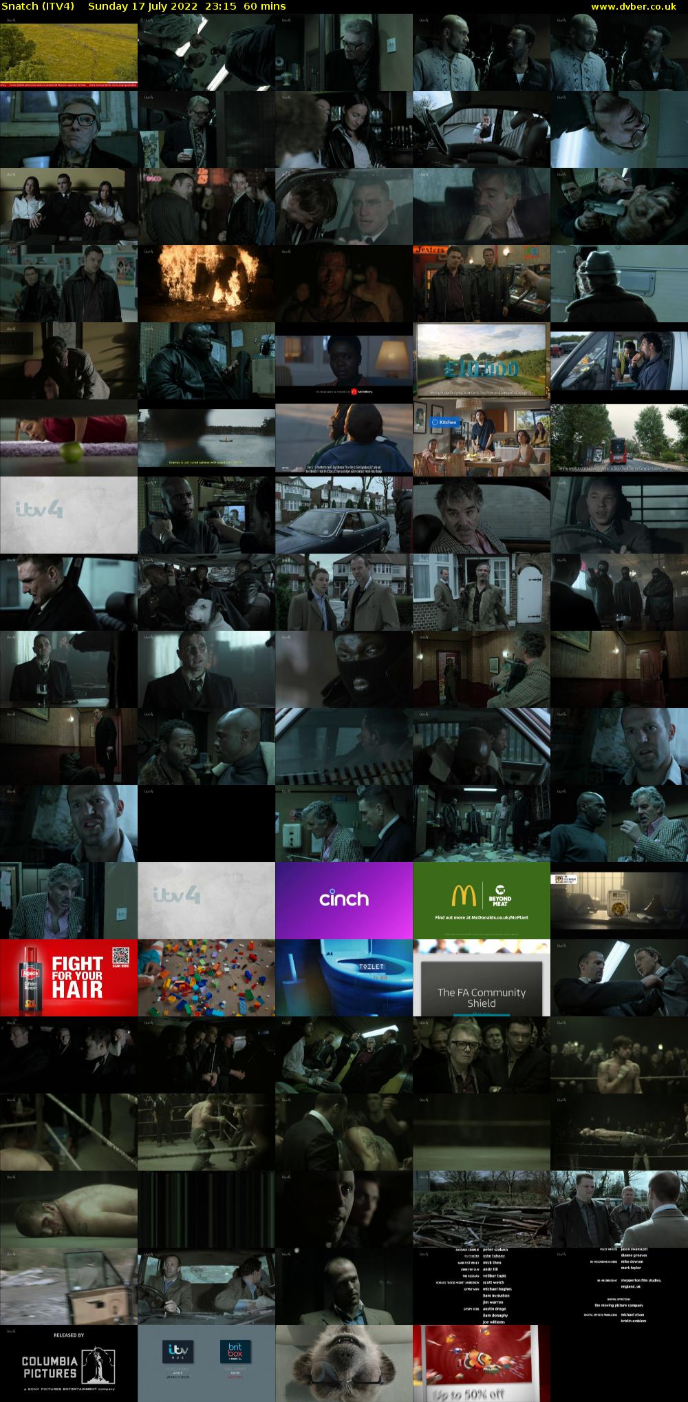 Snatch (ITV4) Sunday 17 July 2022 23:15 - 00:15