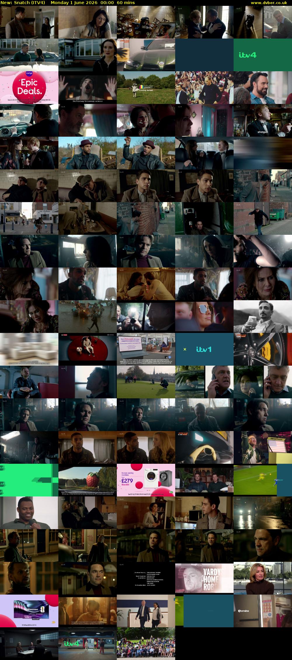 Snatch (ITV4) Monday 1 June 2026 00:00 - 01:00