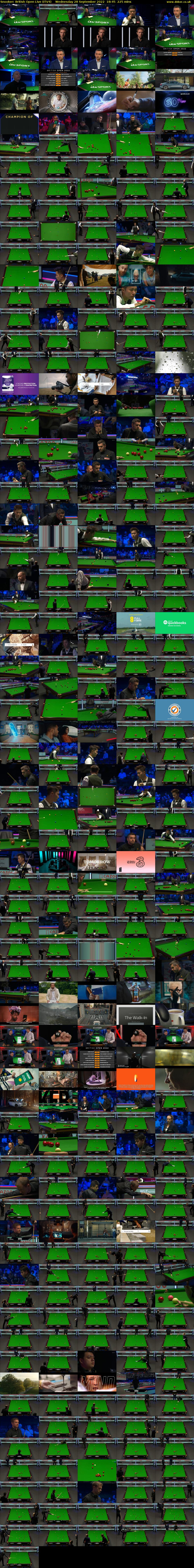 Snooker: British Open Live (ITV4) Wednesday 28 September 2022 18:45 - 22:30