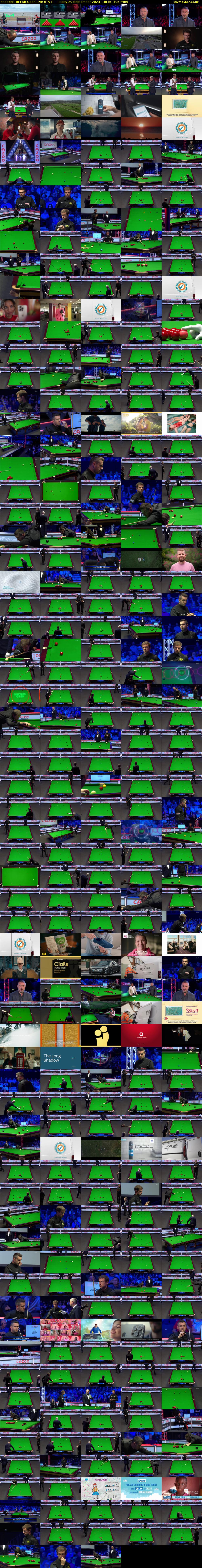 Snooker: British Open Live (ITV4) Friday 29 September 2023 18:45 - 22:00