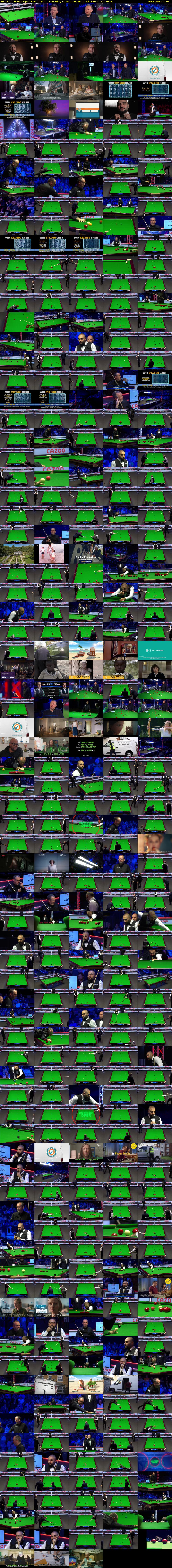 Snooker: British Open Live (ITV4) Saturday 30 September 2023 12:45 - 16:30