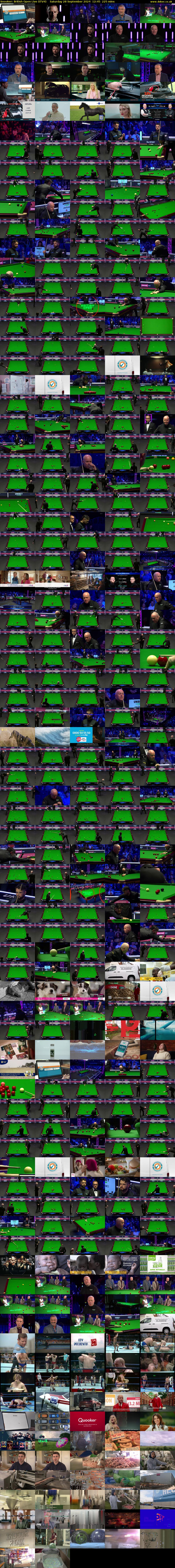 Snooker: British Open Live (ITV4) Saturday 28 September 2024 12:45 - 16:30