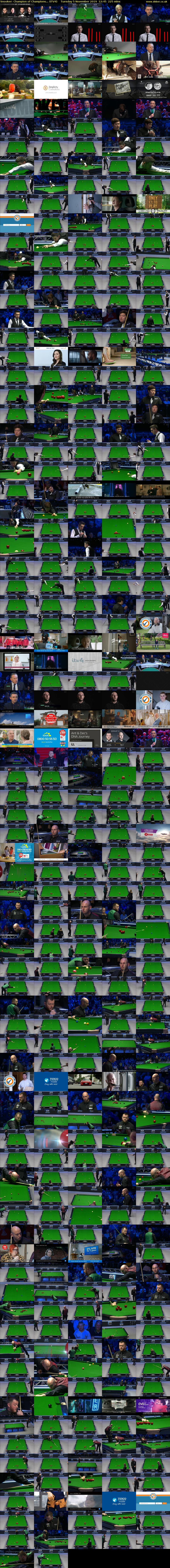 Snooker: Champion of Champions... (ITV4) Tuesday 5 November 2019 12:45 - 16:30