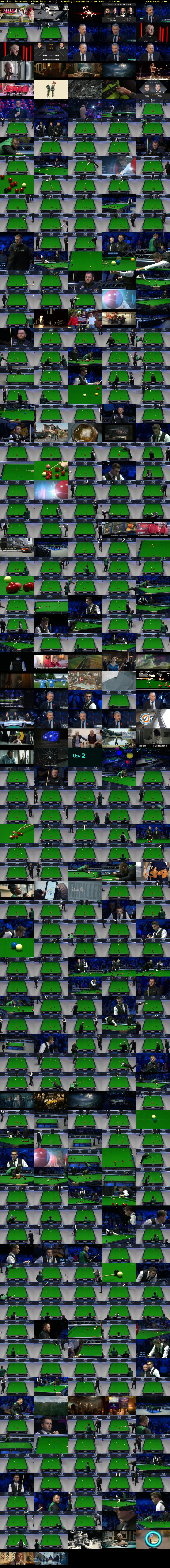 Snooker: Champion of Champions... (ITV4) Tuesday 5 November 2019 18:45 - 22:30