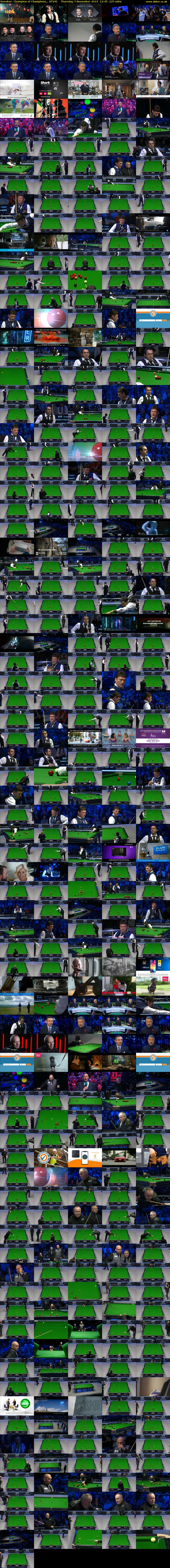 Snooker: Champion of Champions... (ITV4) Thursday 7 November 2019 12:45 - 16:30