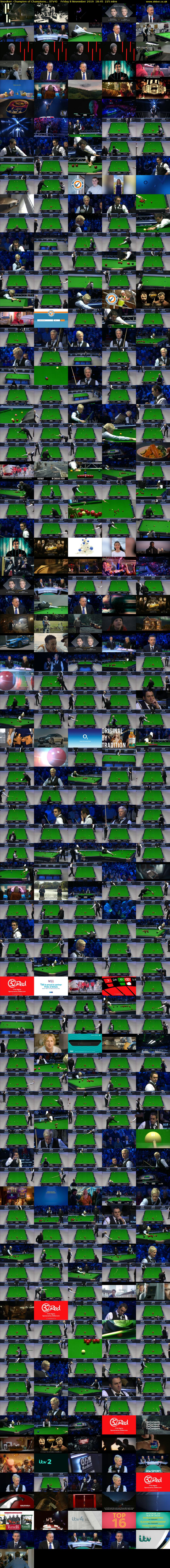 Snooker: Champion of Champions... (ITV4) Friday 8 November 2019 18:45 - 22:30