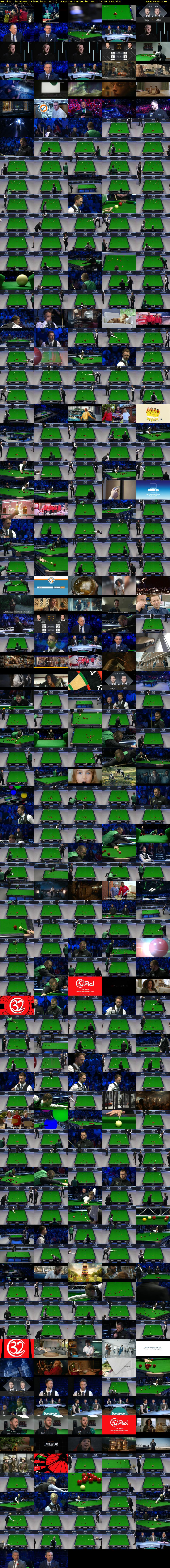 Snooker: Champion of Champions... (ITV4) Saturday 9 November 2019 18:45 - 22:30