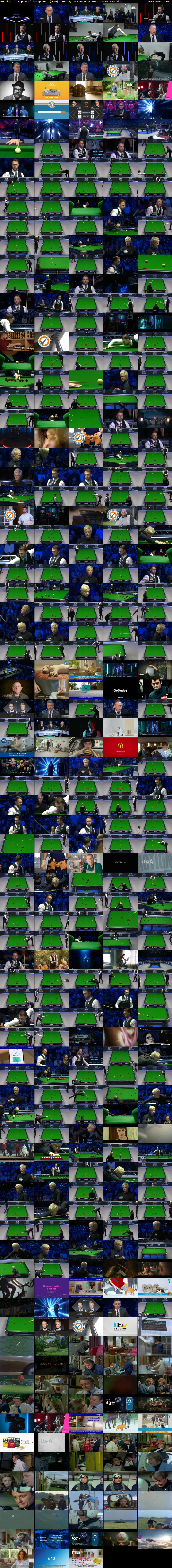 Snooker: Champion of Champions... (ITV4) Sunday 10 November 2019 12:45 - 16:30
