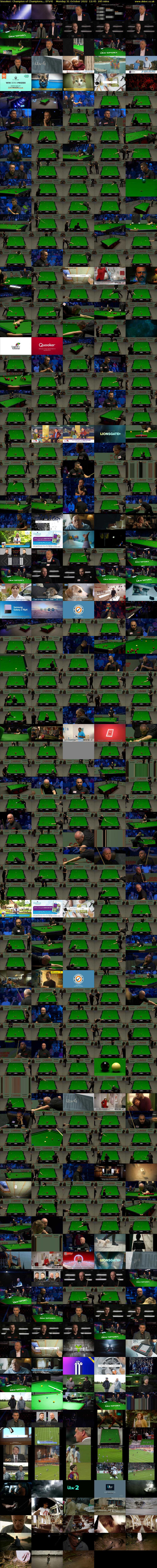Snooker: Champion of Champions... (ITV4) Monday 31 October 2022 12:45 - 17:30