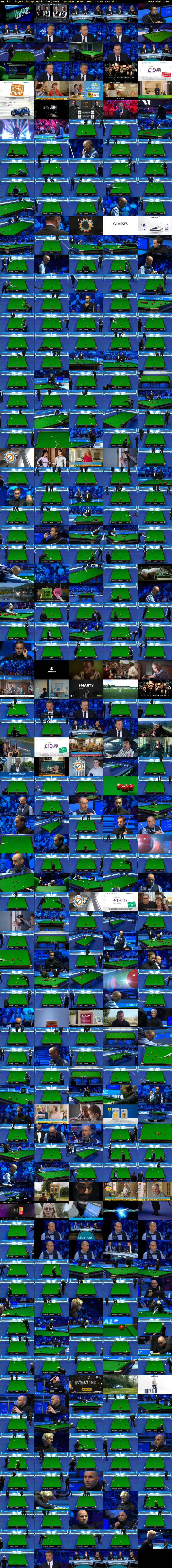 Snooker: Players Championship Live (ITV4) Tuesday 5 March 2019 12:45 - 16:30