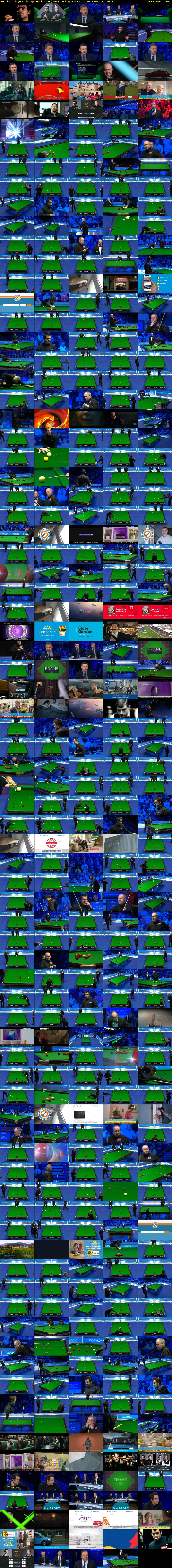 Snooker: Players Championship Live (ITV4) Friday 8 March 2019 12:45 - 16:30