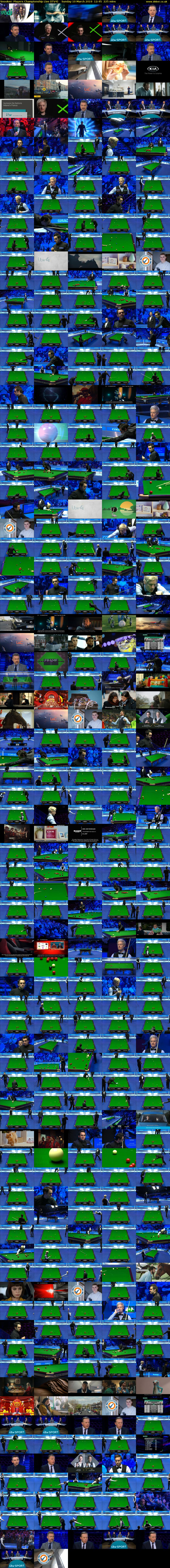 Snooker: Players Championship Live (ITV4) Sunday 10 March 2019 12:45 - 16:30