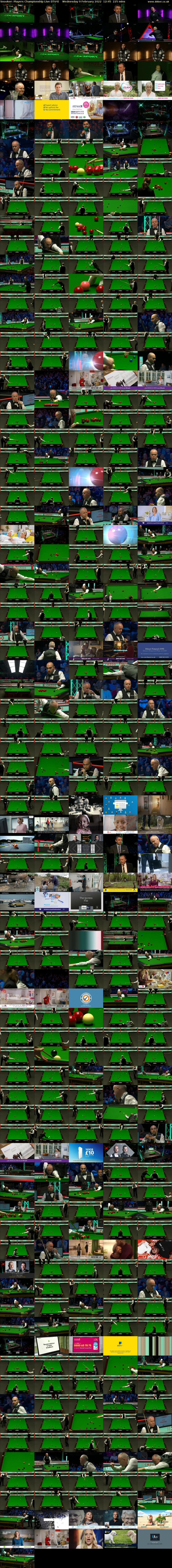 Snooker: Players Championship Live (ITV4) Wednesday 9 February 2022 12:45 - 16:30