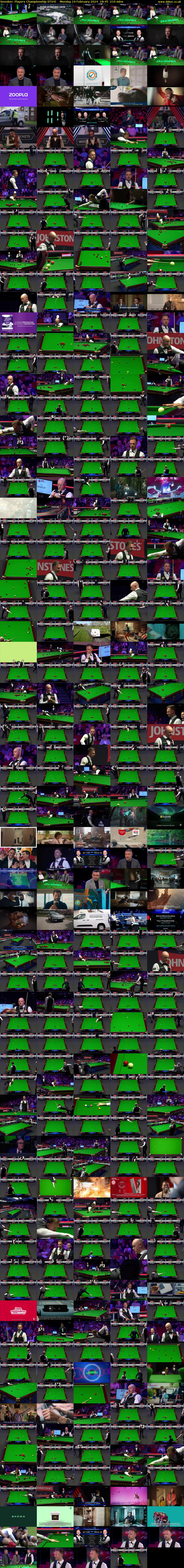 Snooker: Players Championship (ITV4) Monday 19 February 2024 18:45 - 22:15