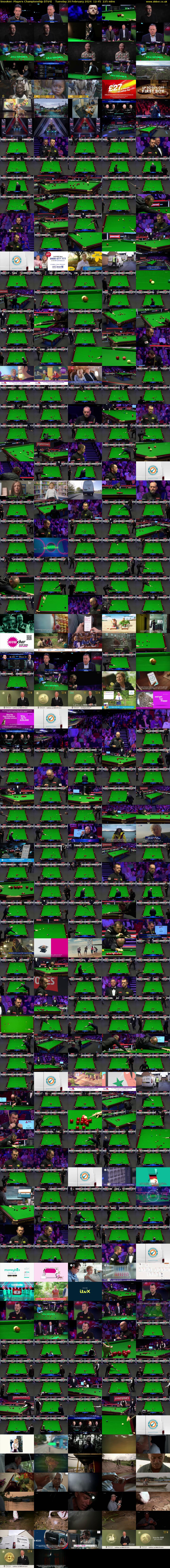 Snooker: Players Championship (ITV4) Tuesday 20 February 2024 12:45 - 16:30