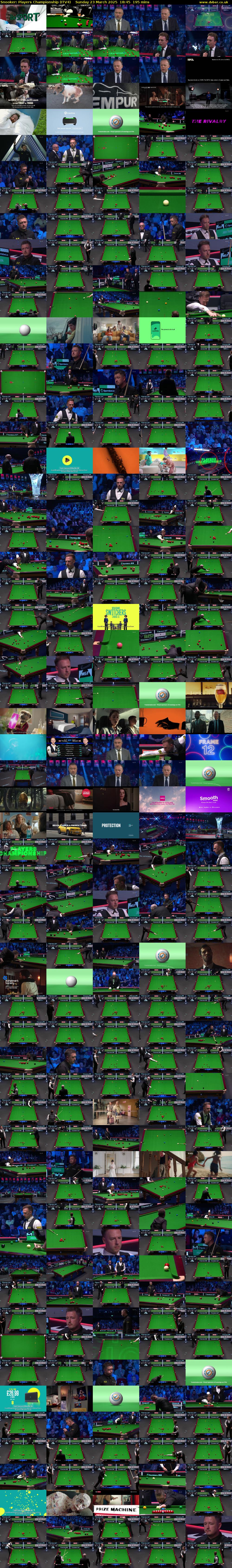 Snooker: Players Championship (ITV4) Sunday 23 March 2025 18:45 - 22:00