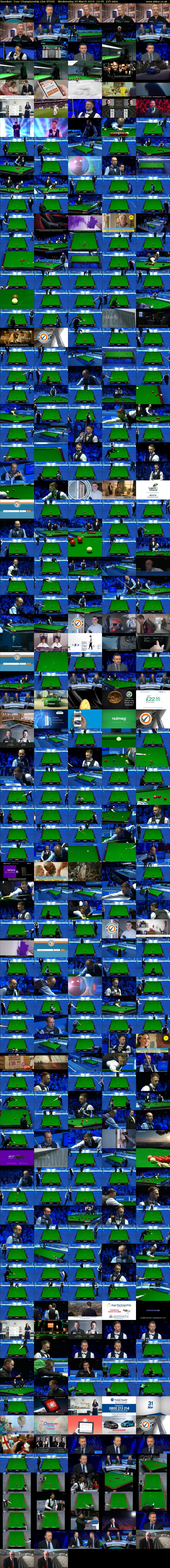 Snooker: Tour Championship Live (ITV4) Wednesday 20 March 2019 12:45 - 16:30