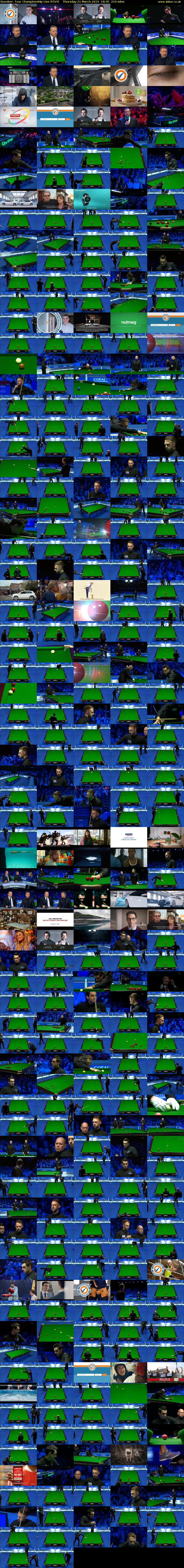 Snooker: Tour Championship Live (ITV4) Thursday 21 March 2019 18:45 - 22:15